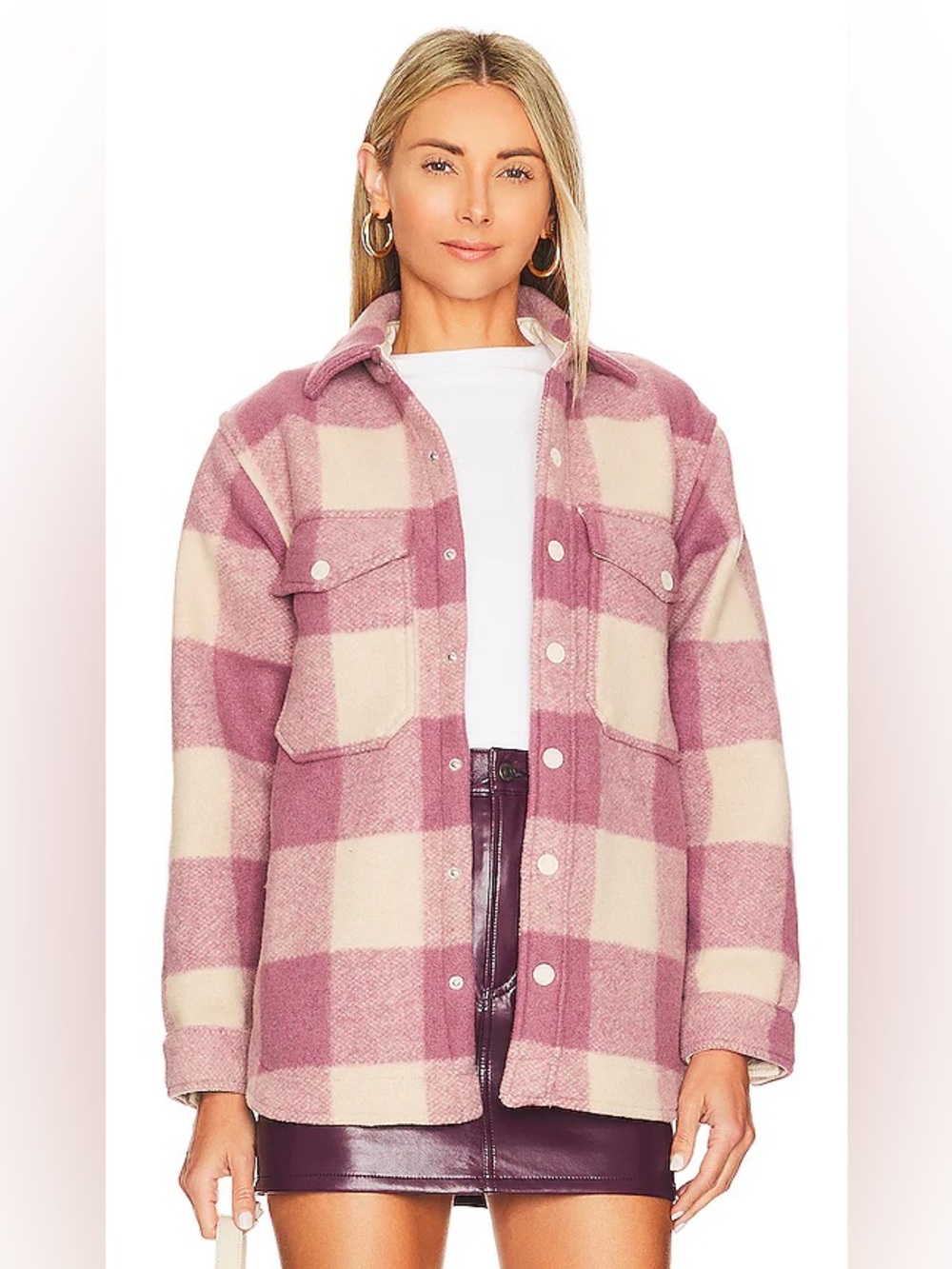 MOTHER Bonfire Jacket in Some Like It Plaid Sz S